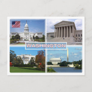 US Washington - Capitol - Supreme Court Postcard
