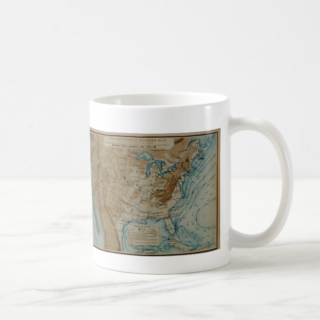 US Weather Map Coffee Mug (Right)