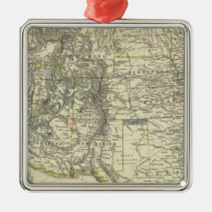 US Western Metal Tree Decoration