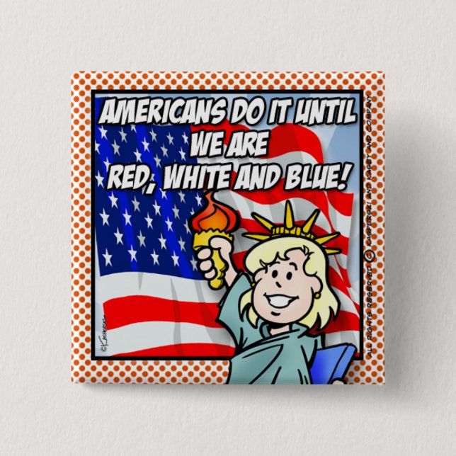 USA 15 CM SQUARE BADGE (Front)