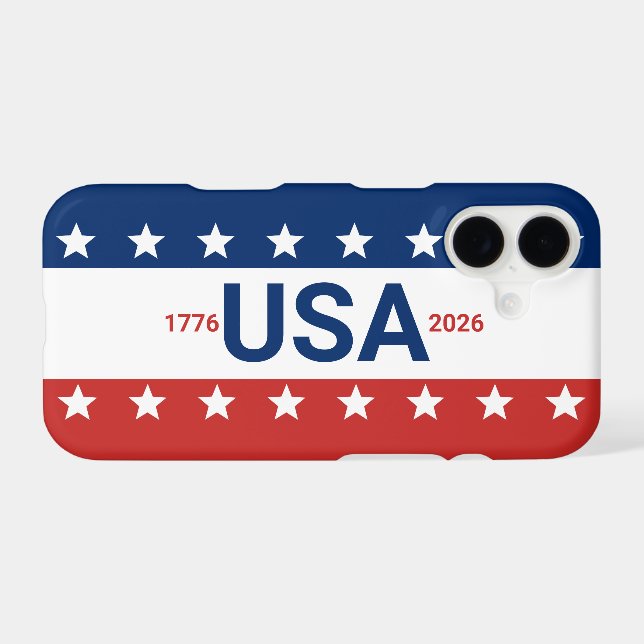 USA 1776 2026 250th Anniversary Red White Blue (Back Horizontal)