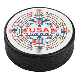 USA 1776-2026 HOCKEY PUCK