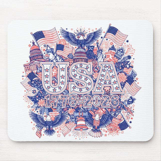 USA 1776-2026 MOUSE MAT (Front)
