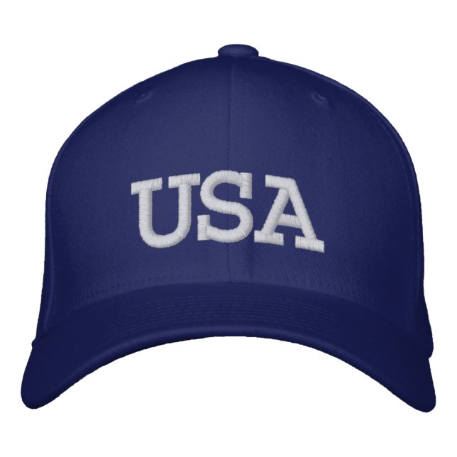 USA 1776 American Pride Embroidered Hat (Front)
