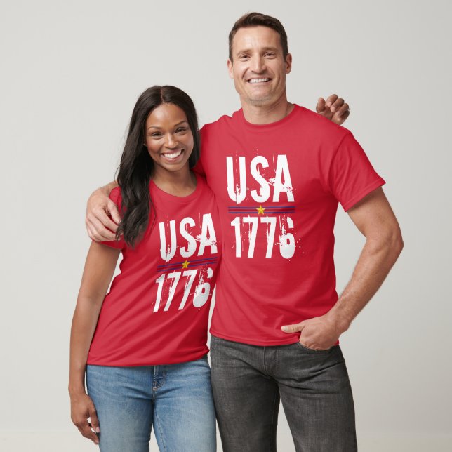 USA 1776 Red T-Shirt (Unisex)