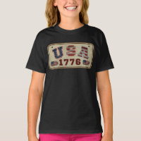 USA 1776 Vintage American Flag