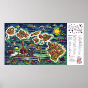 " USA: 1950/today Hawaii - Dole Vintage journey .. Poster