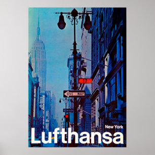 " USA: 1969/today New York City - Lufthansa trip Poster