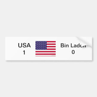 USA 1 vs Bin Laden 0 Bumper Sticker