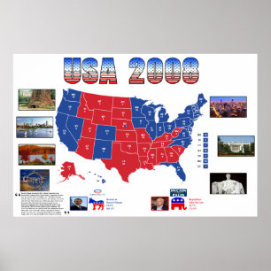 USA 2008 Presidential Election Poster
