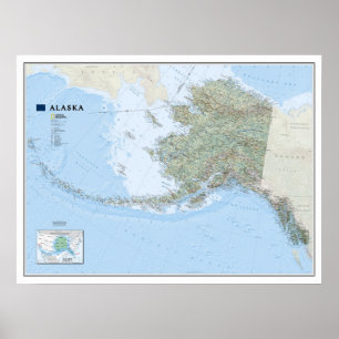 " USA: 2010 Alaska MAP ... Poster