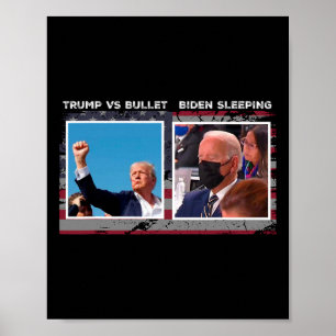 Usa 2024 Election Campaign trump Vs Bullet Poster