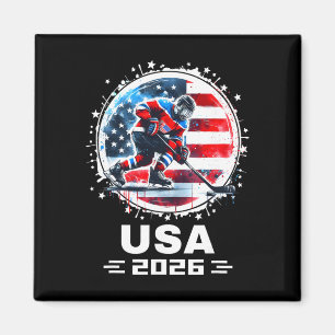 Usa 2026 Hockey Shirt For Men Women Kids Hockey 20 Magnet