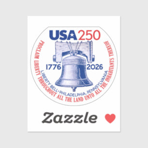 USA 250 - 1776-2026 - Liberty Bell Red White Blue