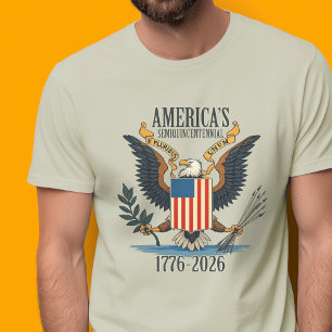 USA 250 - 1776-2026 - Vintage Eagle Coat of Arms T-Shirt