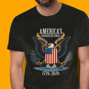 USA 250 - 1776-2026 - Vintage Eagle Coat of Arms T-Shirt