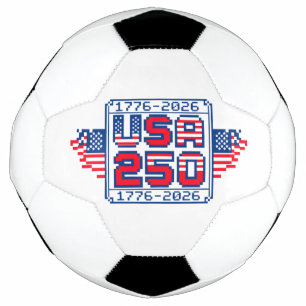 USA 250 – 1776 to 2026 Pixel Art Football