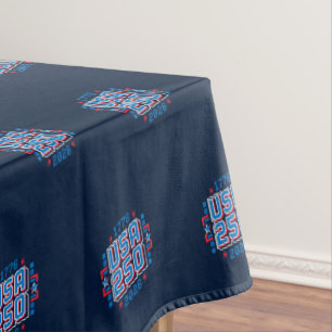 USA 250 – 1776 to 2026 Pixel Art Tablecloth