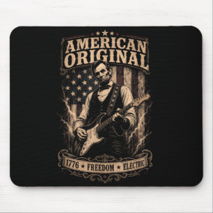 Usa 250 Aamerican Original 1776 Dom Flag Rock Abe Mouse Mat