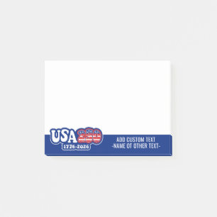 USA 250 - America's 250th Birthday Red White Blue Post-it Notes