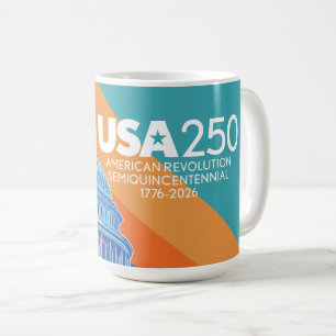 USA 250 Birthday Capital - America Celebration Coffee Mug