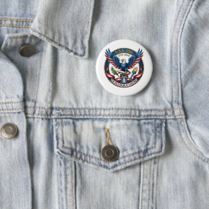 USA 250 Eagle 6 Cm Round Badge