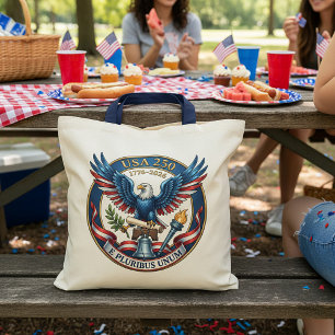 USA 250 Eagle Tote Bag