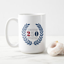 USA 250 Leaf/Heart Design Mug