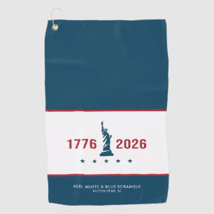 USA 250 Patriotic 1776 2026 Liberty Custom Name    Golf Towel