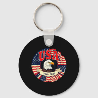 Usa 250 Patriotic Anniversary Celebration Key Ring