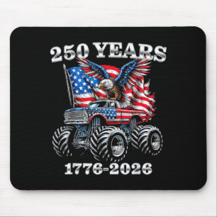 USA 250 Years 1776-2026 Eagle Monster Truck Boys Mouse Mat