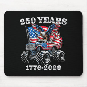 USA 250 Years 1776-2026 Eagle Monster Truck Boys Mouse Mat