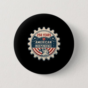 Usa 250 Years America Anniversary 250th Independen 6 Cm Round Badge