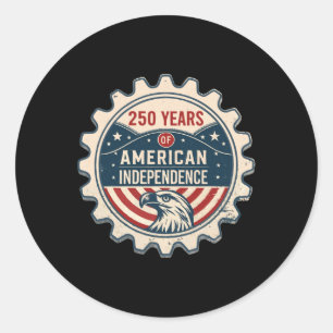 Usa 250 Years America Anniversary 250th Independen Classic Round Sticker