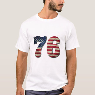 USA 250 Years Anniversary 76 Patriotic Design T-Shirt