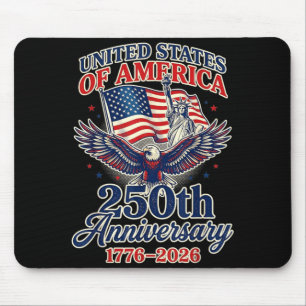 USA 250 Years Anniversary Patriotic 4th of Mouse Mat