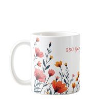 USA 250 Years Floral Mug 