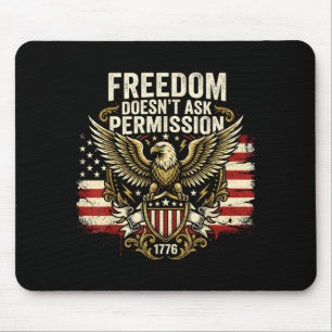Usa 250 years fourth of july patriotic 1776 mouse mat