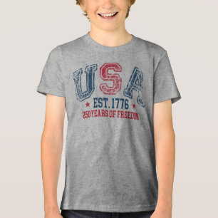 USA 250 Years Freedom Tri-Blend Shirt
