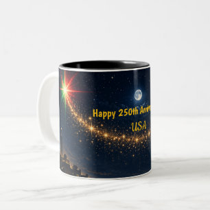 USA 250 Years Mug, 1776–2026 Patriotic Coffee Cup