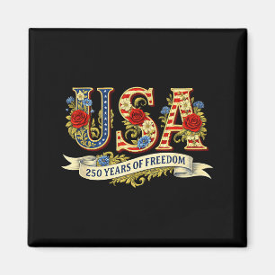 Usa 250 years of freedom 1776 2026 america 250th magnet