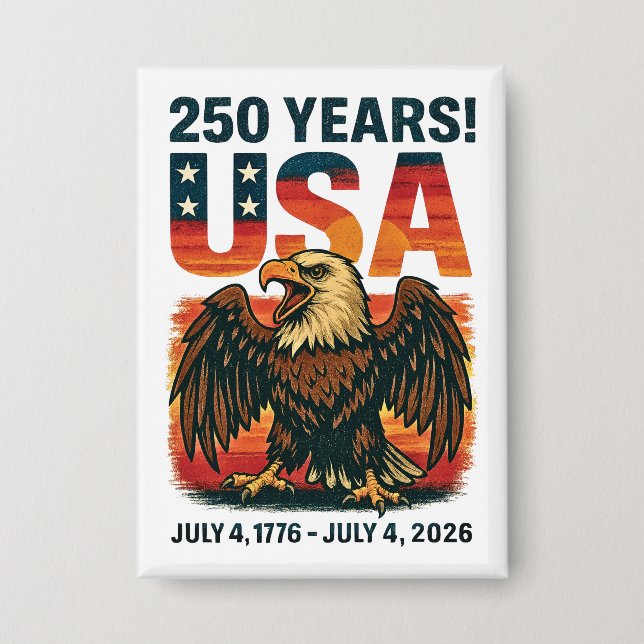 USA 250 Years – Patriotic Bald Eagle July 4th 2026 (Front)