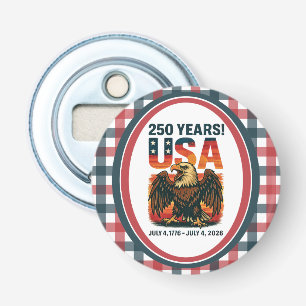 USA 250 Years – Patriotic Bald Eagle July 4th 2026 Bottle Opener