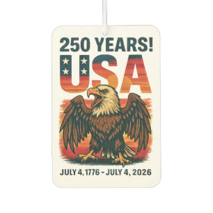 USA 250 Years – Patriotic Bald Eagle July 4th 2026 Car Air Freshener