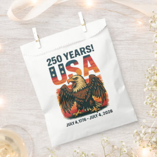 USA 250 Years – Patriotic Bald Eagle July 4th 2026 Favour Bags