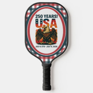 USA 250 Years – Patriotic Bald Eagle July 4th 2026 Pickleball Paddle