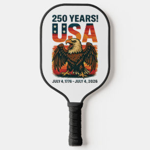 USA 250 Years – Patriotic Bald Eagle July 4th 2026 Pickleball Paddle