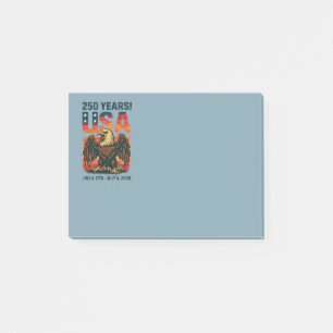 USA 250 Years – Patriotic Bald Eagle July 4th 2026 Post-it Notes
