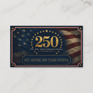 USA 250th Anniversary 1776-2026 America's Gifts Business Card