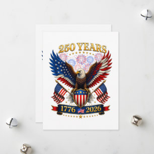 USA 250th Anniversary 1776-2026 Holiday Card